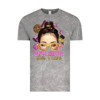 Cloud Rock messy bun gym hair dont care Vintage Tee - NancyCooperArtShop