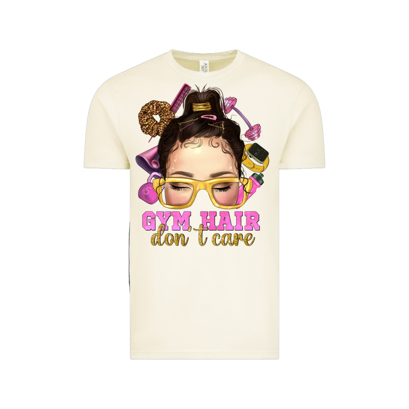 Messy Bun Gym Hair Dont Care Vintage Tee by NancyCooperArtShop | Teevron