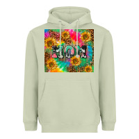 Matcha Mom rainbow sunflower Heavyweight Hoodie - CowGirlArtShop