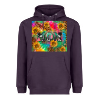 Plum Mom rainbow sunflower Heavyweight Hoodie - CowGirlArtShop