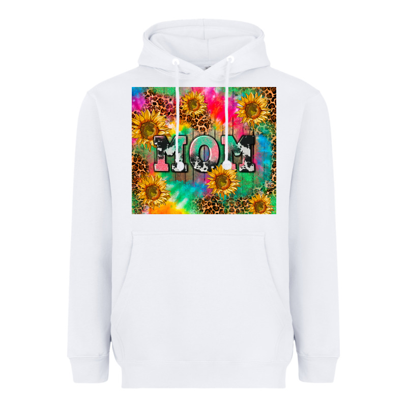 Mom Rainbow Sunflower Heavyweight Hoodie by CowGirlArtShop | Teevron