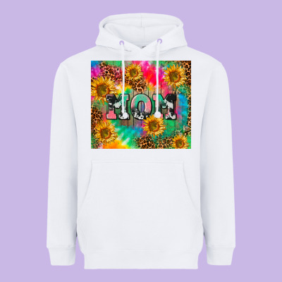 Mom Rainbow Sunflower Heavyweight Hoodie Designed By Cowgirlartshop