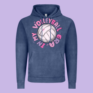 In My Volleyball Era Vintage Hoodie Designed By Maliassmallbusiness