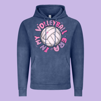 In My Volleyball Era Vintage Hoodie Designed By Maliassmallbusiness