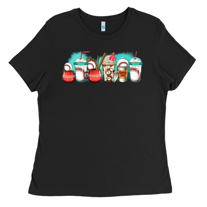 Baseball Coffee Cups Libbey Glass Ladies Tee by Jasminsmagicworld | Teevron
