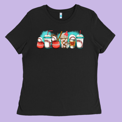 Baseball Coffee Cups Libbey Glass Ladies Tee Designed By Jasminsmagicworld