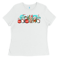 White baseball coffee cups libbey glass Ladies Tee - Jasminsmagicworld