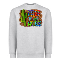 Heather Grey free mom hugs Heavyweight Sweatshirt - LillyAllenDesigns