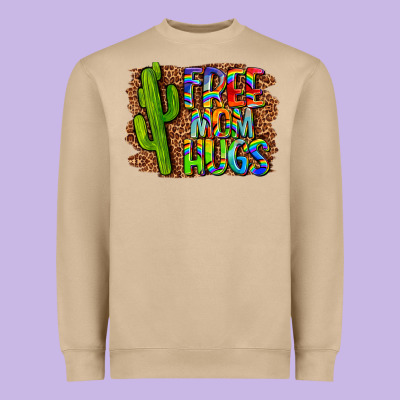Free Mom Hugs Heavyweight Sweatshirt Designed By Lillyallendesigns
