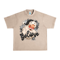 French Oak believe buffalo plaid white christmas santa claus Urban Heavy Tee - MaliasSmallBusiness