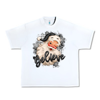 White believe buffalo plaid white christmas santa claus Urban Heavy Tee - MaliasSmallBusiness