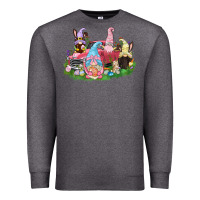 Charcoal Heather Easter gnomies truck  Easter Day Premium Sweatshirt - CowGirlArtShop