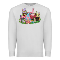 Dove Grey Easter gnomies truck  Easter Day Premium Sweatshirt - CowGirlArtShop