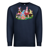 Navy Easter gnomies truck  Easter Day Premium Sweatshirt - CowGirlArtShop