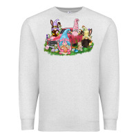 Oatmeal Heather Easter gnomies truck  Easter Day Premium Sweatshirt - CowGirlArtShop