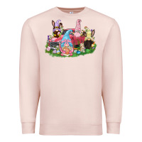 Pale Pink Easter gnomies truck  Easter Day Premium Sweatshirt - CowGirlArtShop