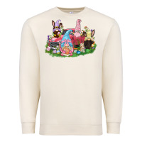 Sandshell Easter gnomies truck  Easter Day Premium Sweatshirt - CowGirlArtShop