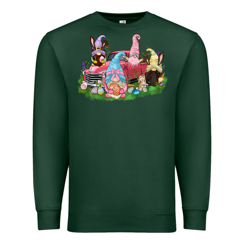 Easter Gnomies Truck  Easter Day Premium Sweatshirt by CowGirlArtShop | Teevron