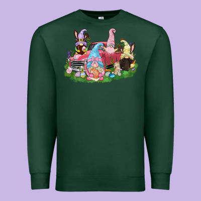 Easter Gnomies Truck  Easter Day Premium Sweatshirt Designed By Cowgirlartshop