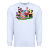 White Easter gnomies truck  Easter Day Premium Sweatshirt - CowGirlArtShop
