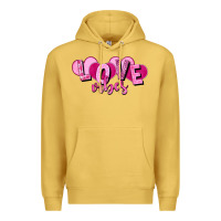 Antique Gold Love vibes Valentine's Day Premium Hoodie - HowdyJamesFarm