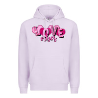 Lilac Love vibes Valentine's Day Premium Hoodie - HowdyJamesFarm