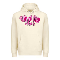 Sandshell Love vibes Valentine's Day Premium Hoodie - HowdyJamesFarm