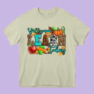 Y'all Gonna Learn Today Pumpkin And Pen Heavy Core Tee Designed By Adodesignshop
