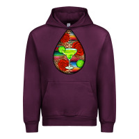 Mauve Wine mexican teardrop  4 Urban Hoodie - BundleAndBundleShop