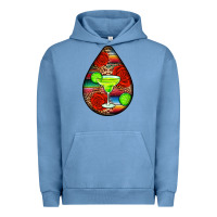 Pigment Pebble Blue mexican teardrop  4 Urban Hoodie - BundleAndBundleShop