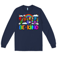 Navy name celebrate kindness and diversity Long Sleeve Tee - LillyAllenDesigns