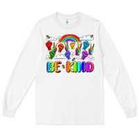 White name celebrate kindness and diversity Long Sleeve Tee - LillyAllenDesigns