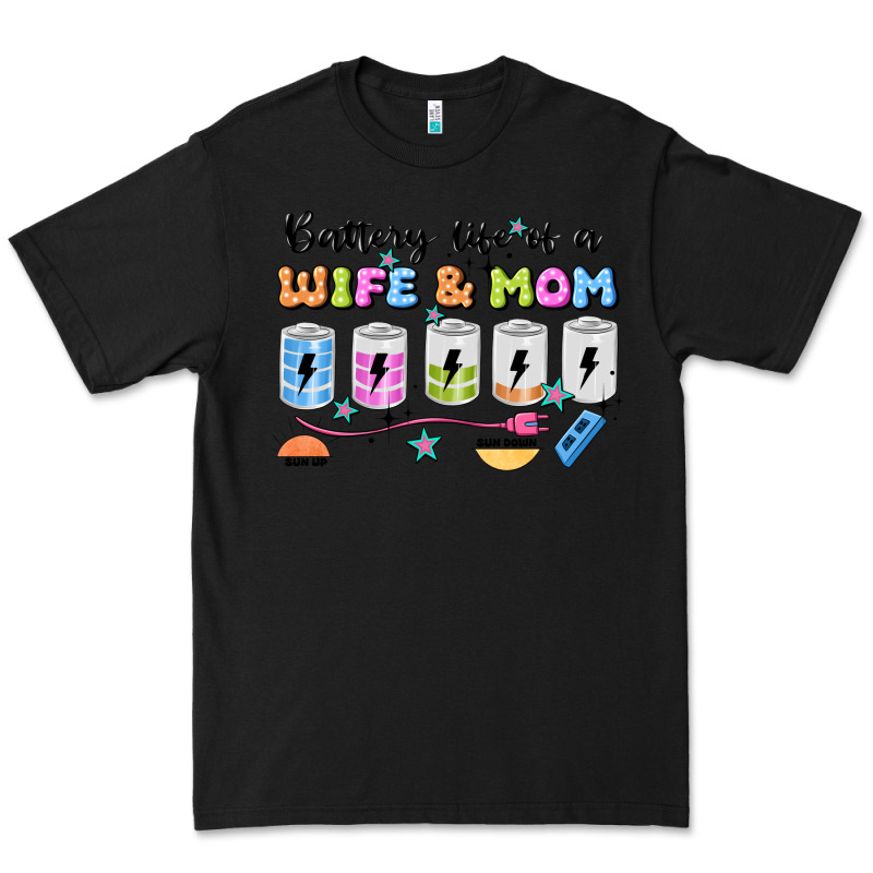 Battery Life Of A Wife & Mom Premium Tee by JahusDesignShop | Teevron