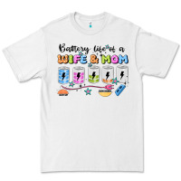 White battery life of a wife & mom Premium Tee - JahusDesignShop