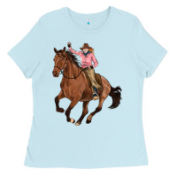 Baby Blue cowgirl Ladies Tee - Artiststas