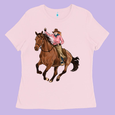 Cowgirl Ladies Tee Designed By Artiststas