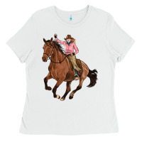 White cowgirl Ladies Tee - Artiststas