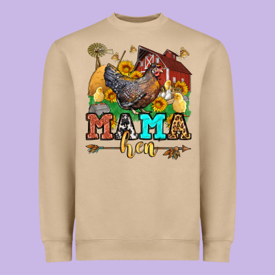 Mama Hen Heavyweight Sweatshirt Designed By Lillyallendesigns