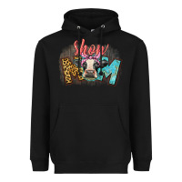 Black Show mom cow Heavyweight Hoodie - CowGirlArtShop