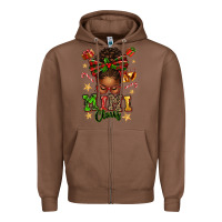 Chestnut mimi claus afro messy bun Zipper Hoodie - texasbilliewilder