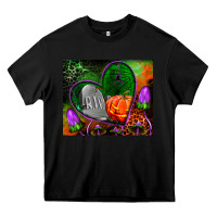 Black halloween heart mouse pad Heavy Core Tee - BundleAndBundleShop