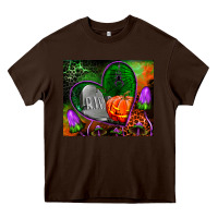 Chocolate Brown halloween heart mouse pad Heavy Core Tee - BundleAndBundleShop