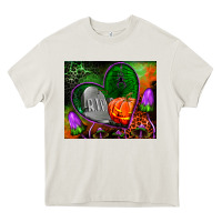 Cream halloween heart mouse pad Heavy Core Tee - BundleAndBundleShop
