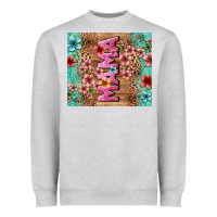 Heather Grey floral mama Heavyweight Sweatshirt - LillyAllenDesigns