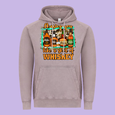 Chasing You Like A Shot Of Whiskey Vintage Hoodie Designed By Jasminsmagicworld