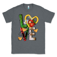 Charcoal Heather teacher love nca Classic Tee - NancyCooperArtShop