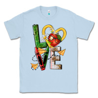 Dusty Blue teacher love nca Classic Tee - NancyCooperArtShop