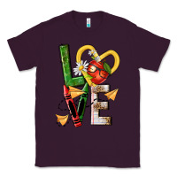 Plum teacher love nca Classic Tee - NancyCooperArtShop