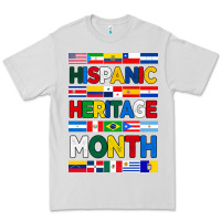 Dove Grey hispanic haritage month flags Premium Tee - BundleAndBundleShop