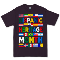 Plum hispanic haritage month flags Premium Tee - BundleAndBundleShop